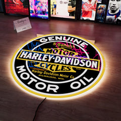 Harley Davidson Logo Wall LED