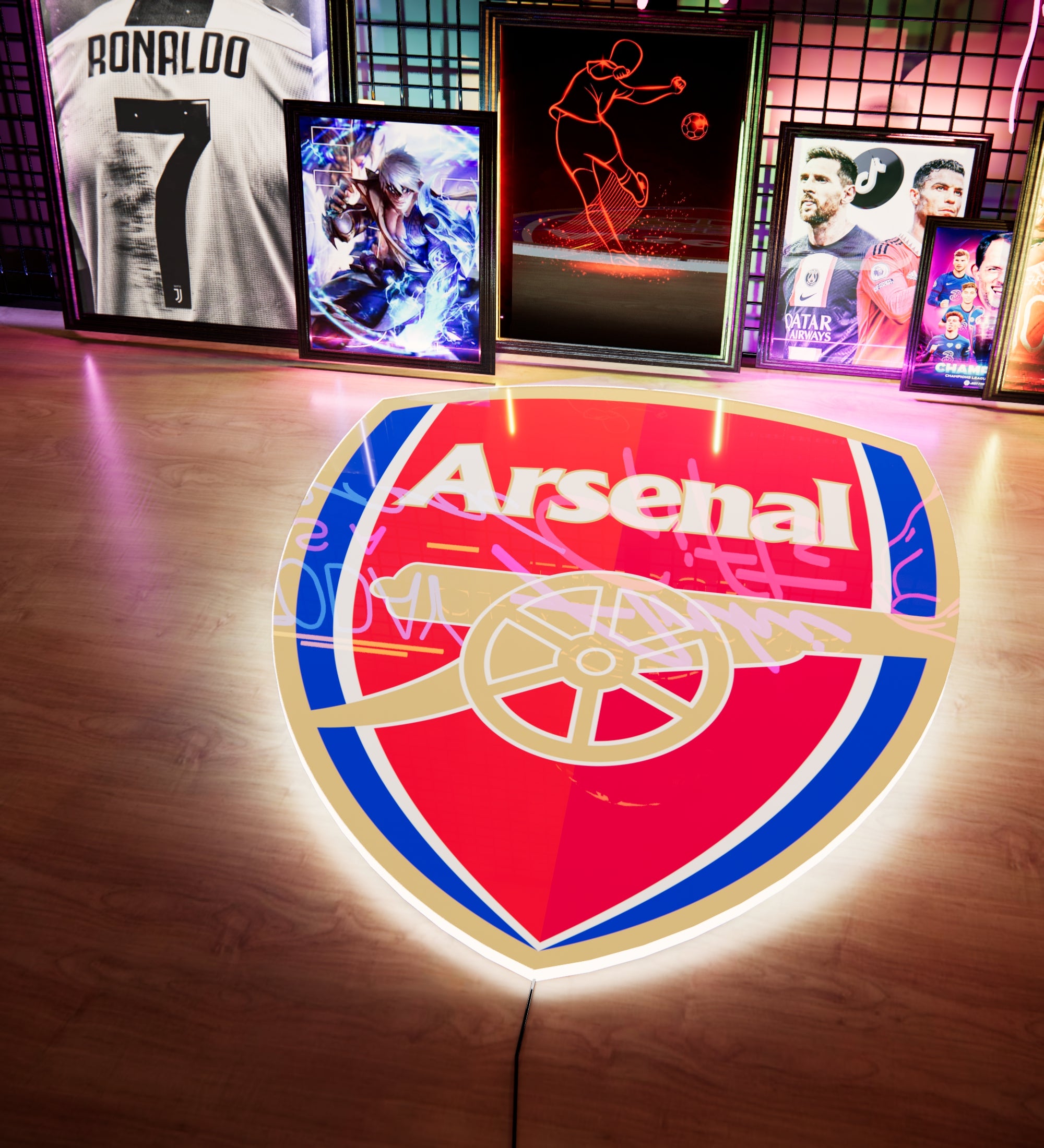 ARS FC Badge LED 15 inches (38cm)