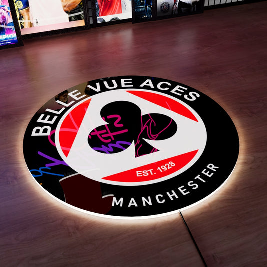 Belle Vue Speedway Logo LED Wall light