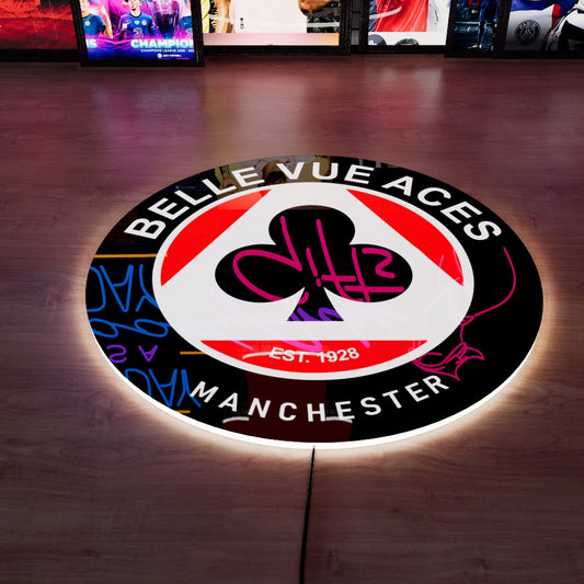 Belle Vue Speedway Logo LED Wall light