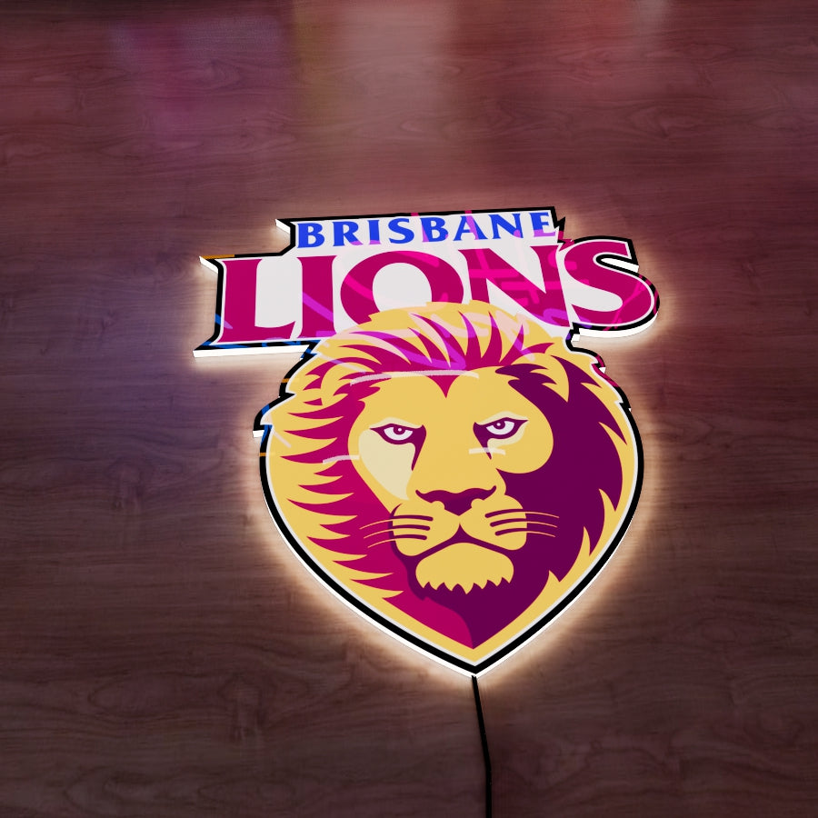 Brisbane Lions Logo LED Wall light