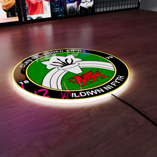 C.P.D. Y Rhyl 1879 Logo LED Wall light