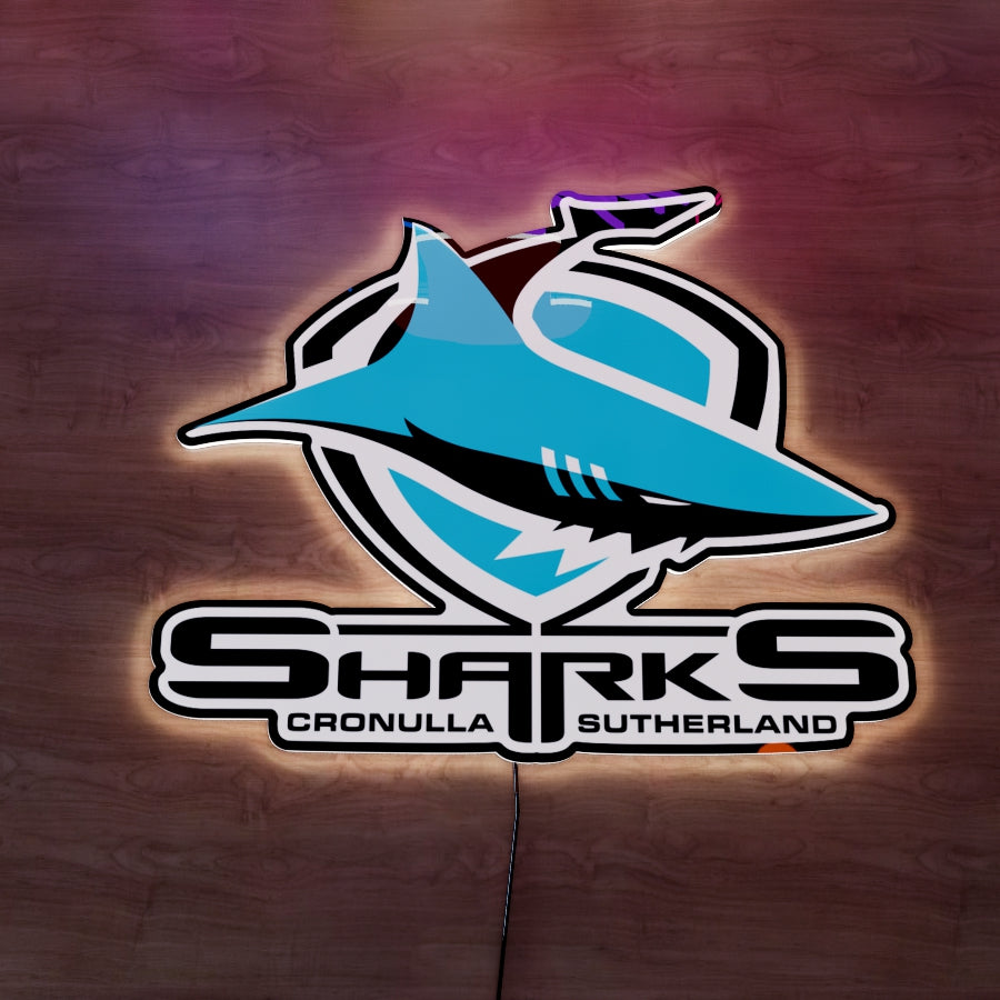 CS Sharks Logo LED Wall light
