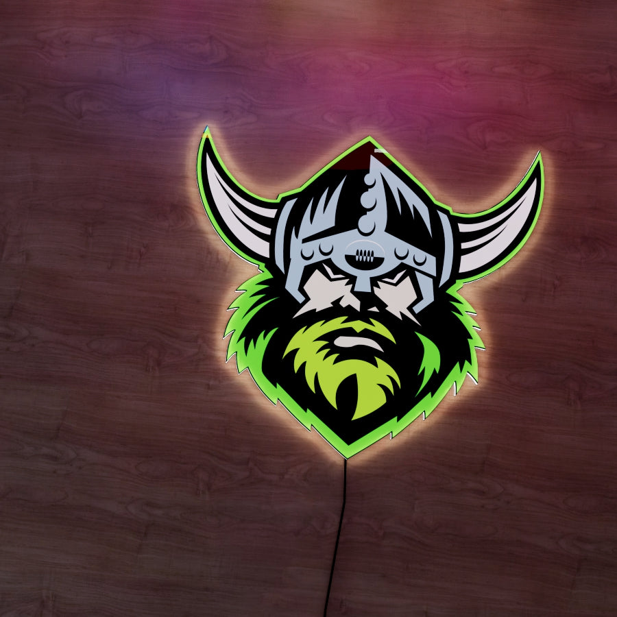 Canberra Raiders Logo LED Wall light