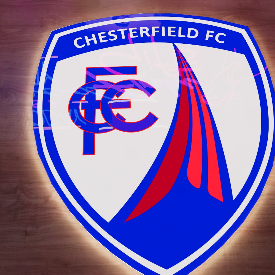 Chesterfield FC Logo LED Wall light