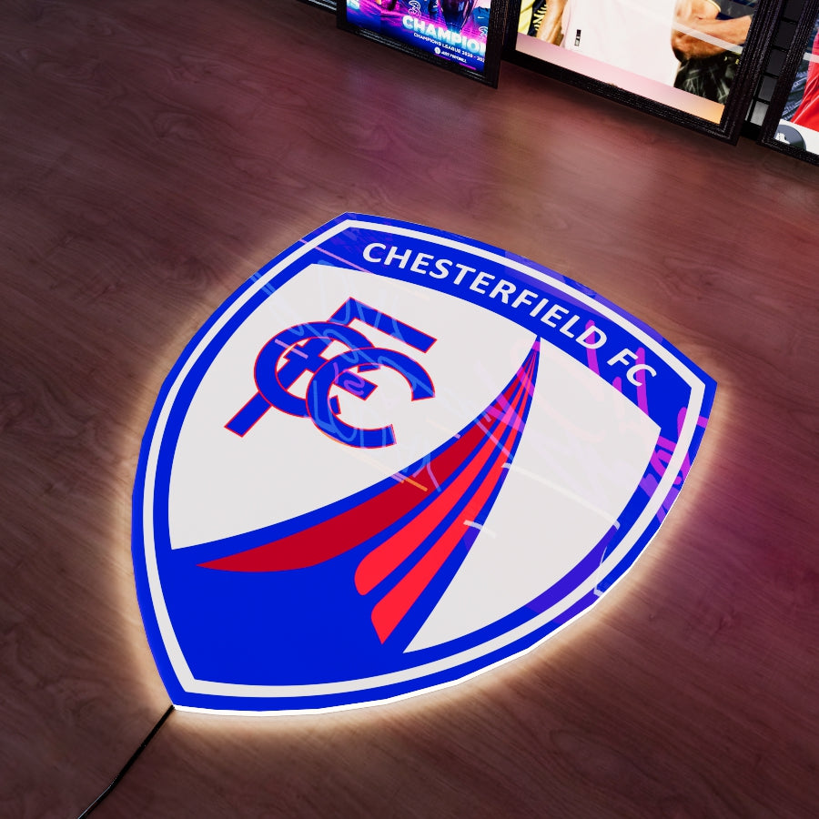 Chesterfield FC Logo LED Wall light