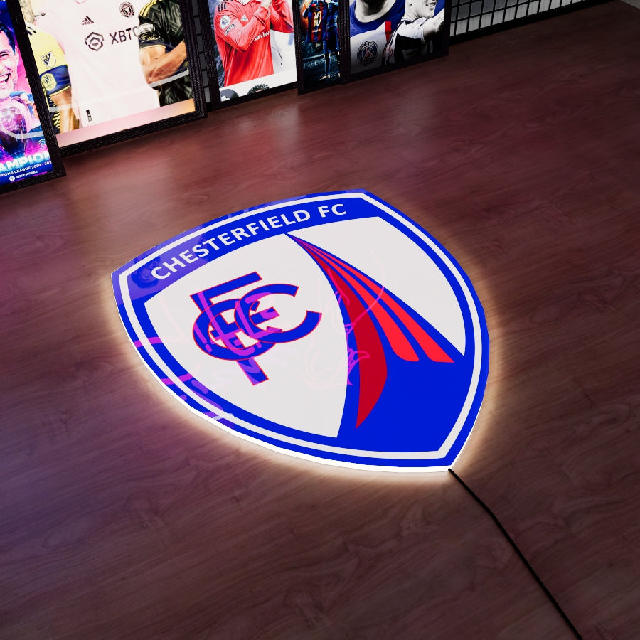 Chesterfield FC Logo LED Wall light