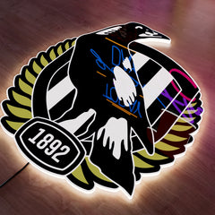 Collingwood Logo LED Wall light