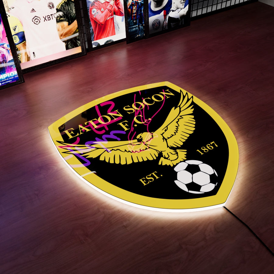 Eaton Socon F.C. Logo LED Wall light