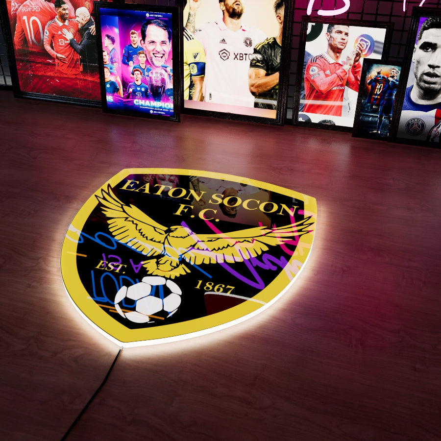 Eaton Socon F.C. Logo LED Wall light
