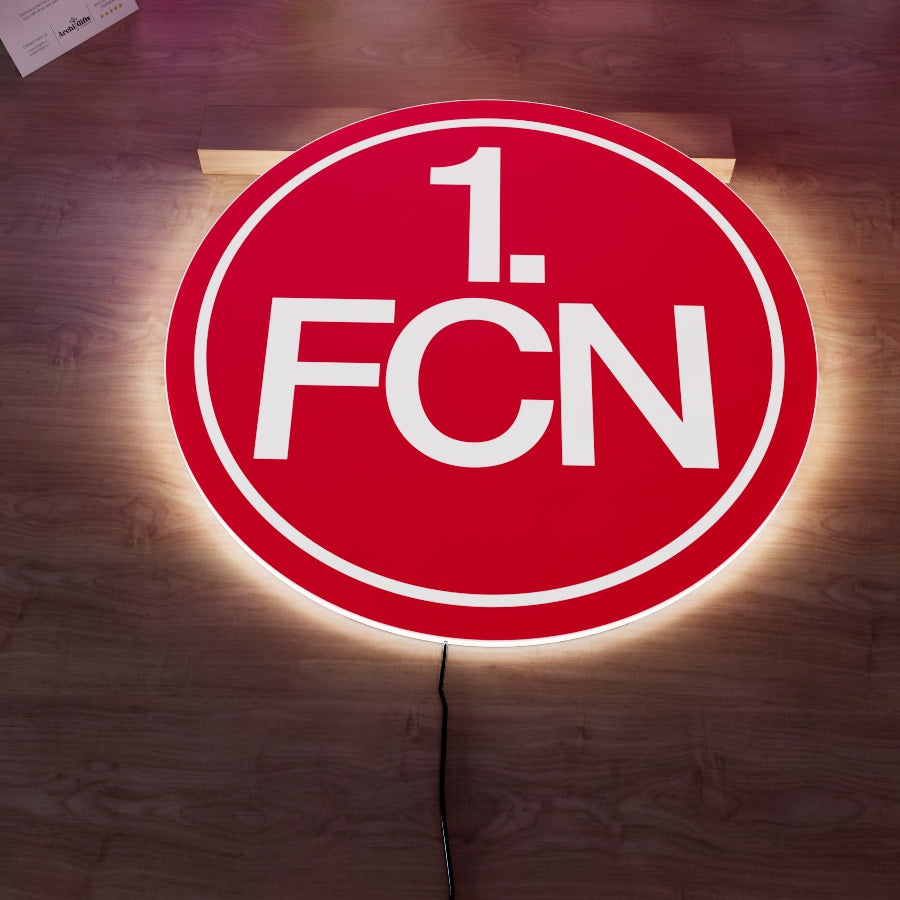 1. FC Nürnberg Logo LED 15 inches (38cm)