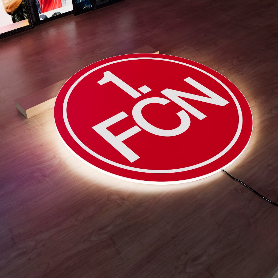 1. FC Nürnberg Logo LED 15 inches (38cm)