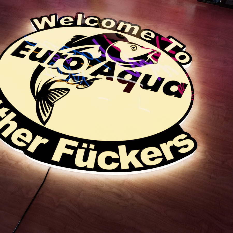 Euro Aqua Logo LED Wall light