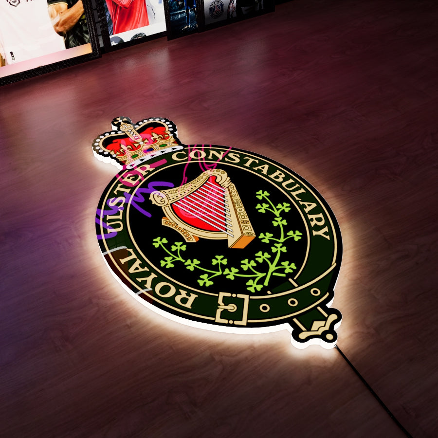 Royal Ulster Constabulary badge LED Wall light