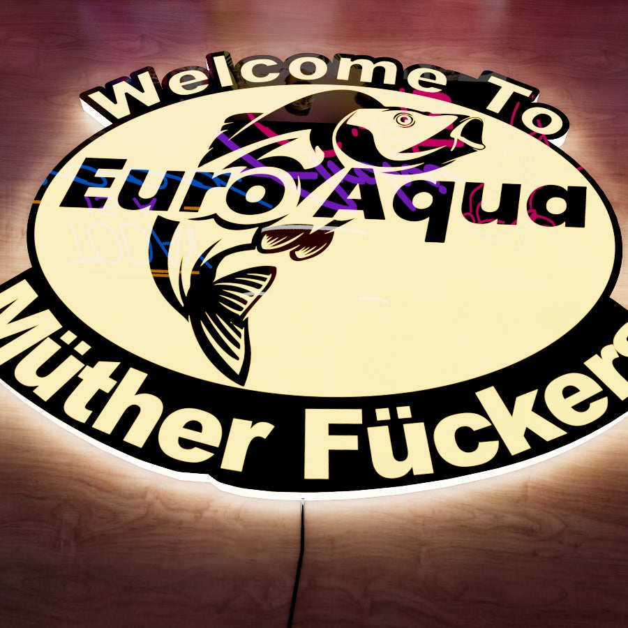 Euro Aqua Logo LED Wall light