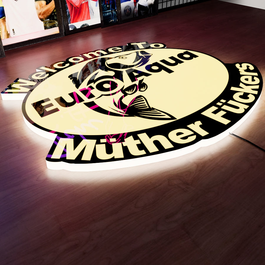 Euro Aqua Logo LED Wall light