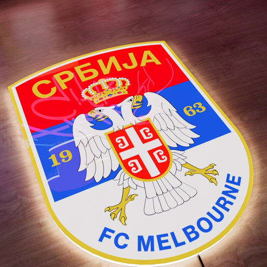 FC Melbourne Srbija Logo LED Wall light