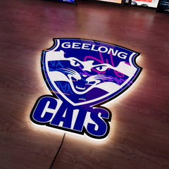 Geelong Cats Logo LED Wall light