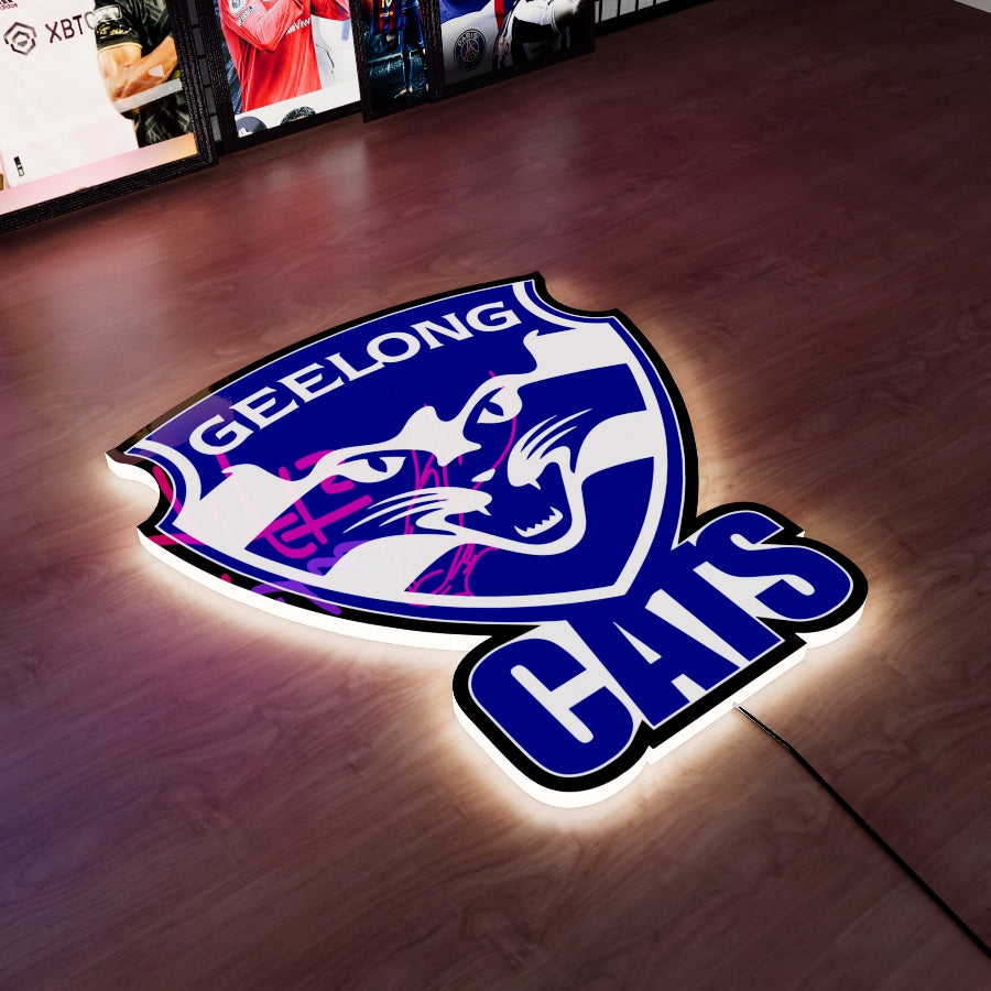 Geelong Cats Logo LED Wall light