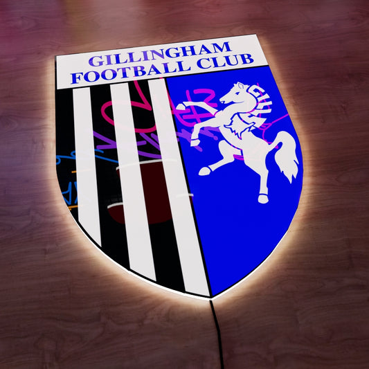 Gillingham Logo LED Wall light