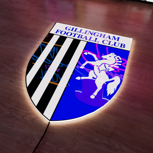 Gillingham Logo LED Wall light