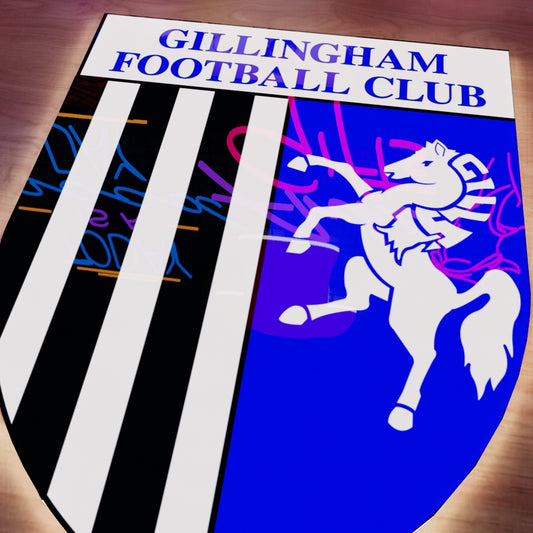 Gillingham Logo LED Wall light