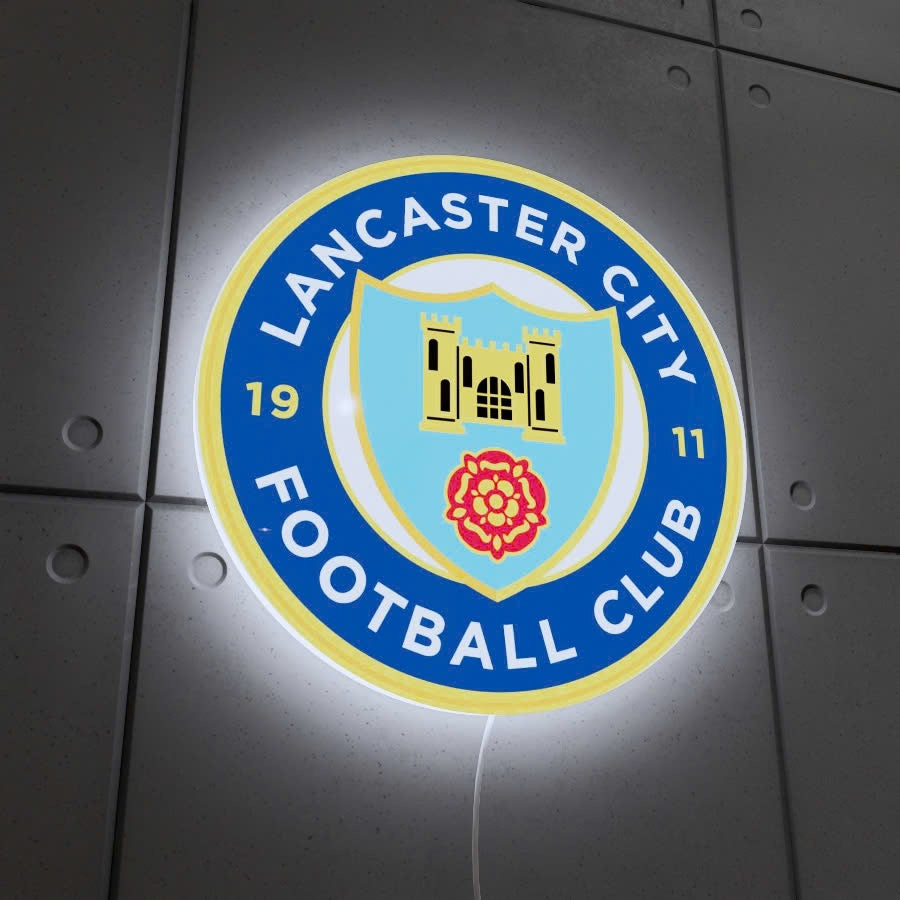Lancaster City FC badge LED Wall light