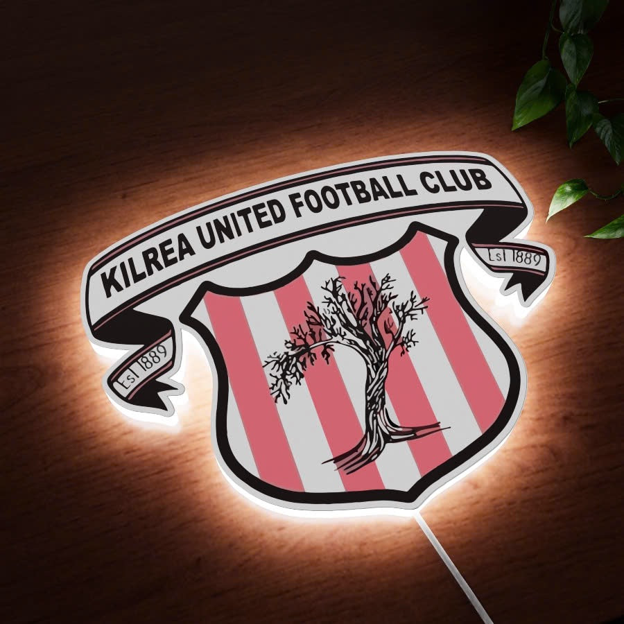 Kilrea United FC badge LED Wall light
