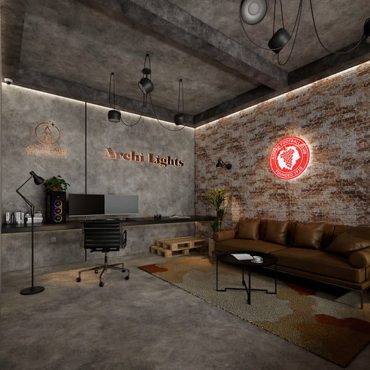 Kippen FC Logo LED Wall light