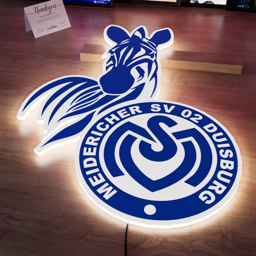 MSV Duisburg Logo LED 15 inches (38cm)