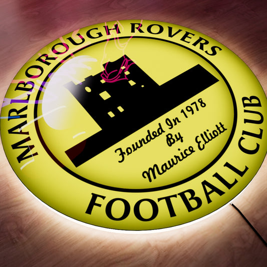 Marlborough Rovers badge LED Wall light
