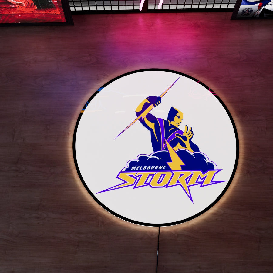 Melbourne Storm Logo LED Wall light