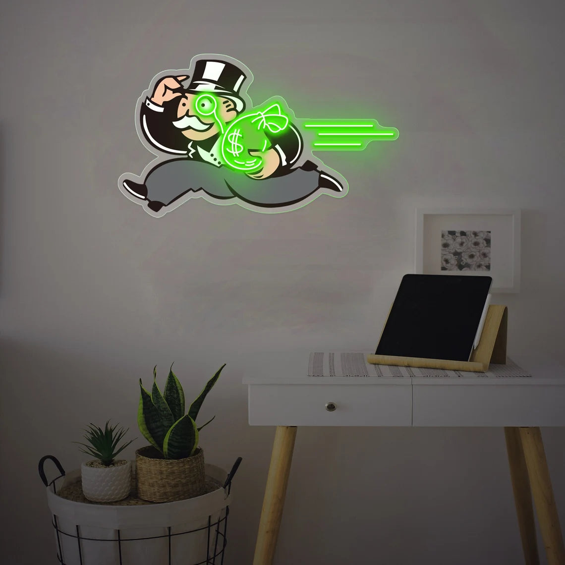 Monopoly Man Neon Sign Acrylic Art Sign