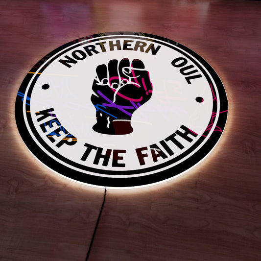 NORTHERN SOUL Logo LED Wall light