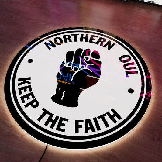 NORTHERN SOUL Logo LED Wall light