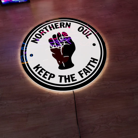 NORTHERN SOUL Logo LED Wall light