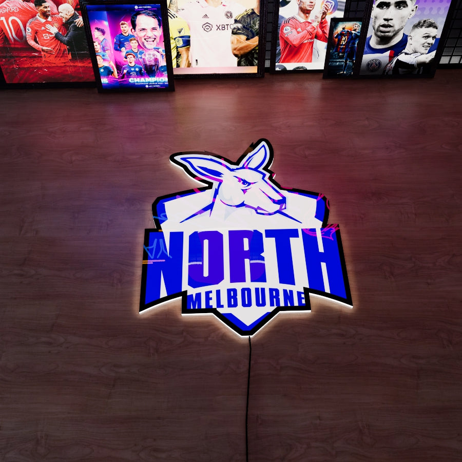 North Melbourne Logo LED Wall light