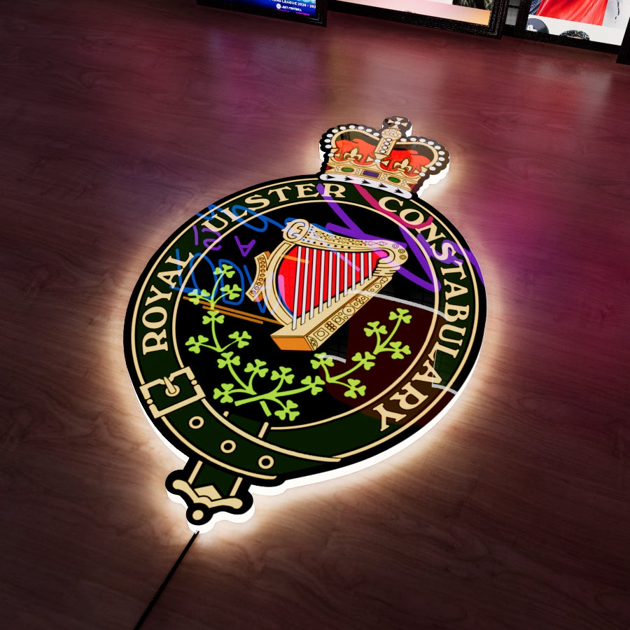 Royal Ulster Constabulary badge LED Wall light