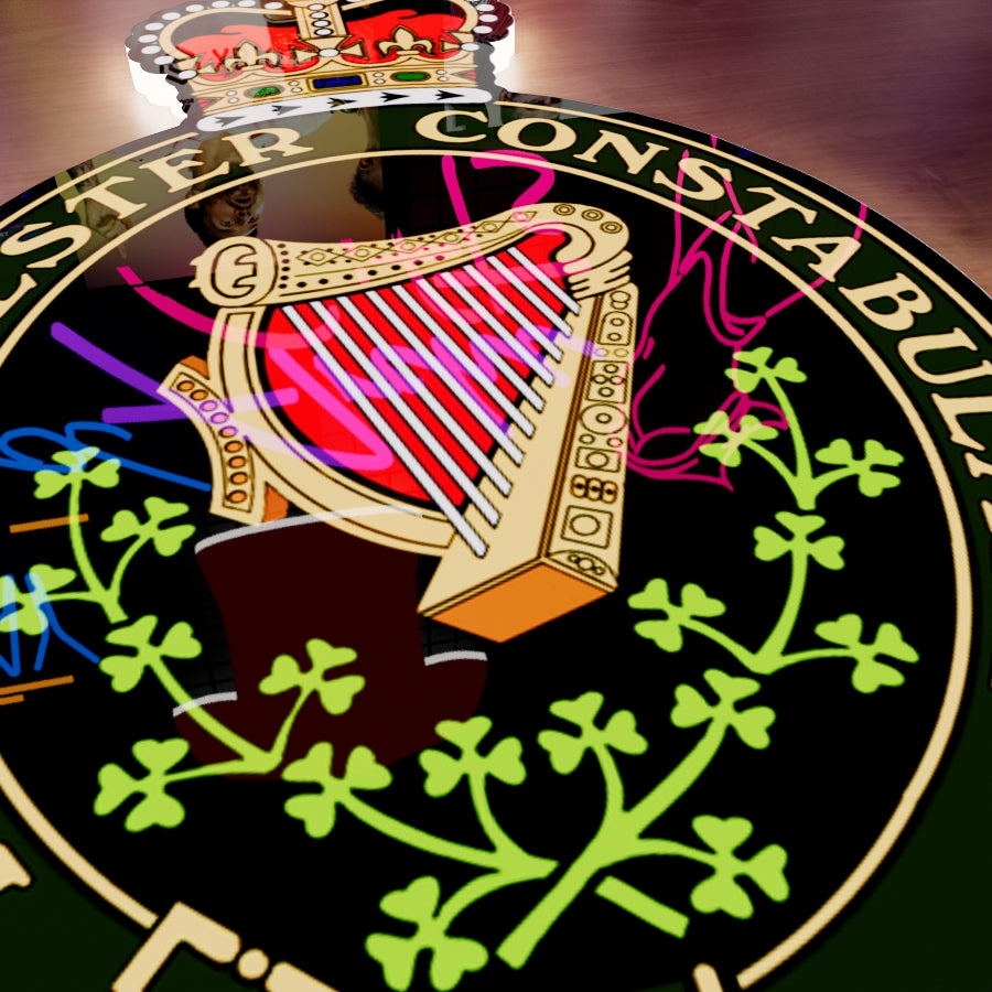 Royal Ulster Constabulary badge LED Wall light