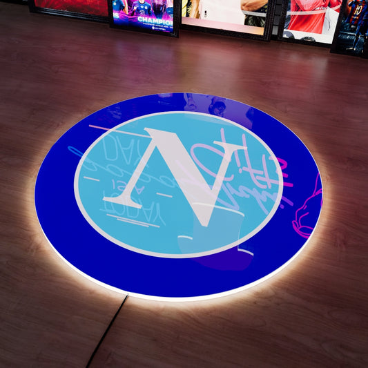 S.S.C. Napoli FC Logo LED Wall light
