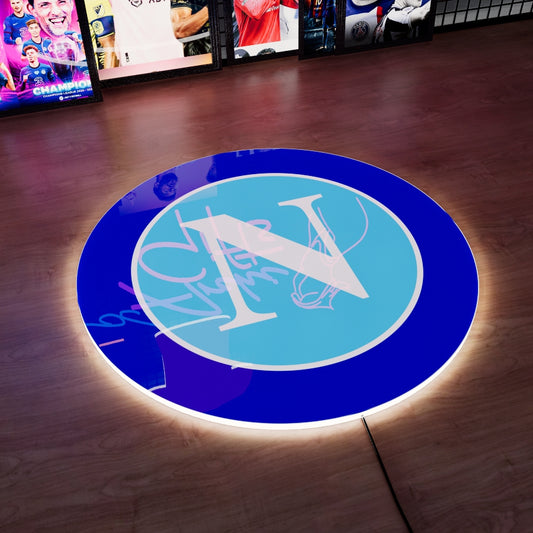 S.S.C. Napoli FC Logo LED Wall light