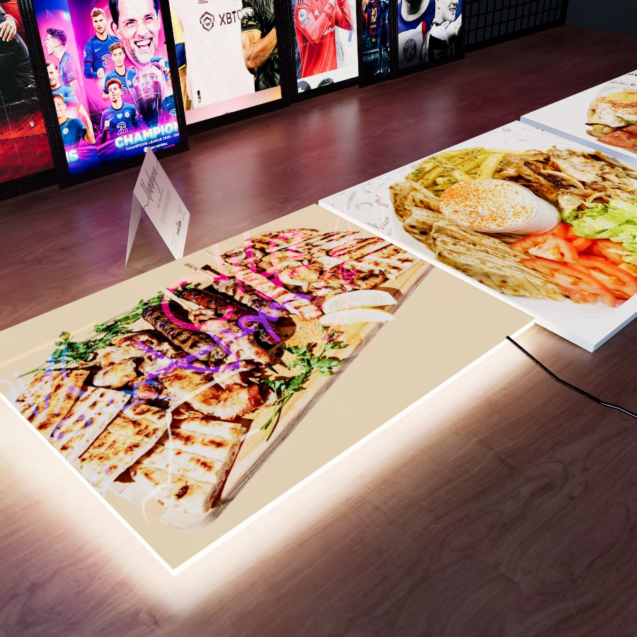 Set of 3 LED paintings