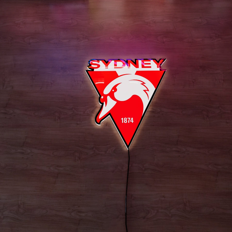 Sydney Swans Logo LED Wall light