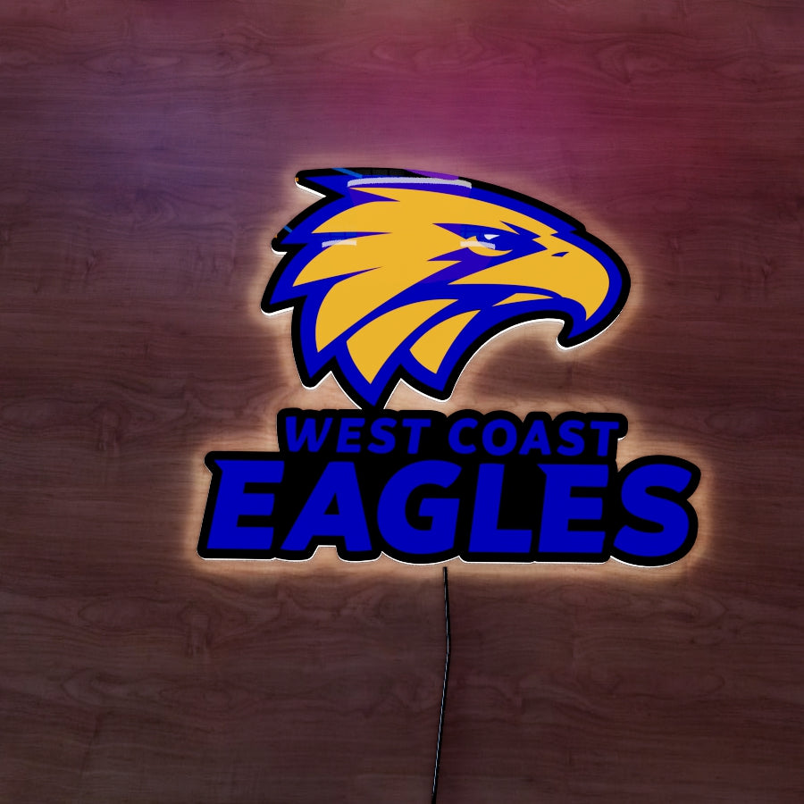 West Coast Eagles Logo LED Wall light