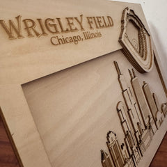 Wrigley Field & Chicago, Illinois Skyline Wood Sign