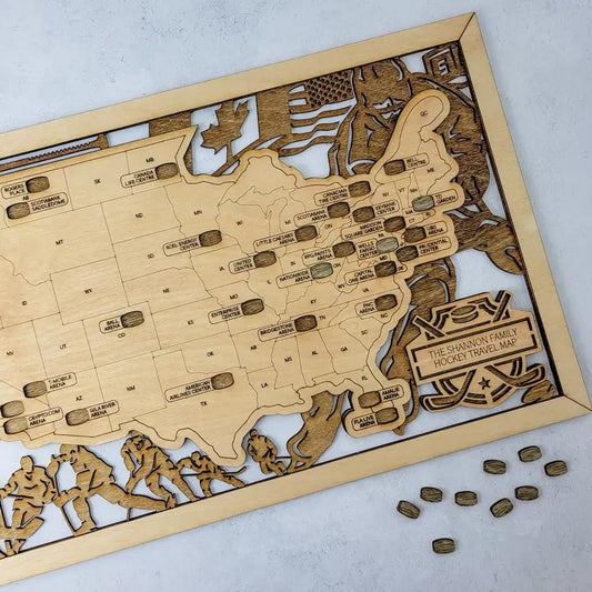 Hockey Stadium Map, Wood Map, Retirement Bucket List