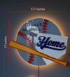 LED Baseball Door Sign 17.7x15 inches