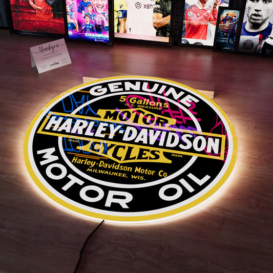 Harley Davidson Logo Wall LED