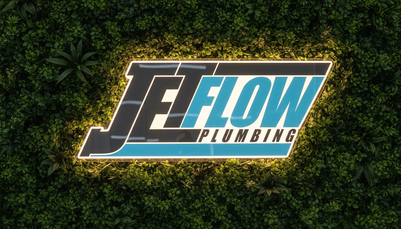 JetFlow Plumbing Logo LED Wall light
