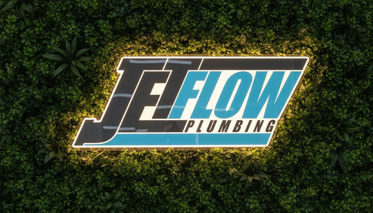JetFlow Plumbing Logo LED Wall light